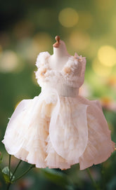 Elowen Ivory Haute Couture Ruffle Girls Pageant Dress – Brydealo Couture